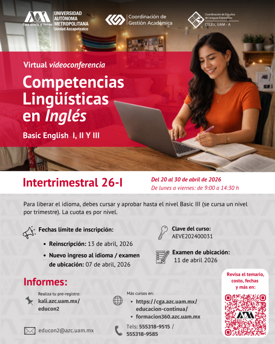 Competencias Lingüísticas en Inglés Basic English I, II Y III